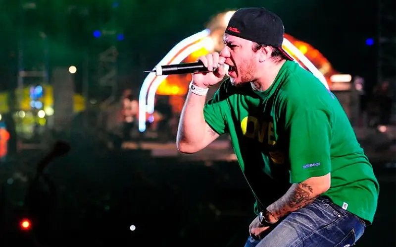 chorao cantando em show