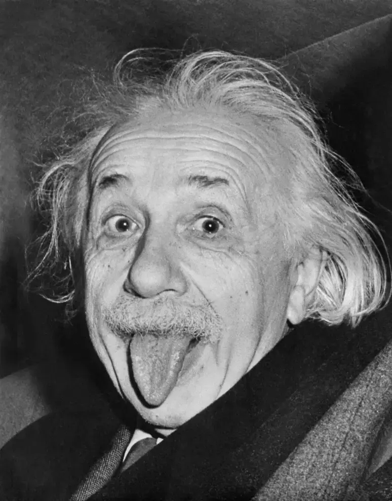 albert einstein em sua foto mais emblematica