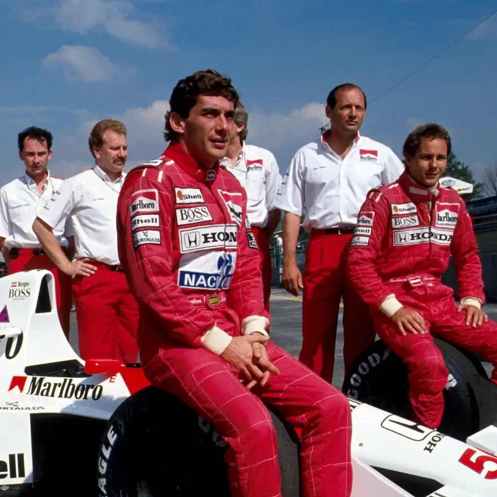 ayrton senna co equipe